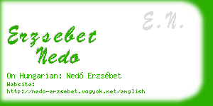 erzsebet nedo business card