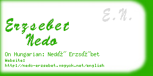 erzsebet nedo business card